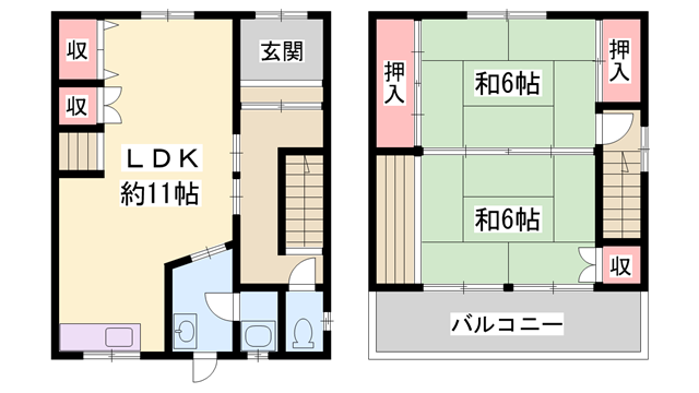 山陽電気鉄道本線 山陽姫路駅 徒歩14分 2階建 築54年