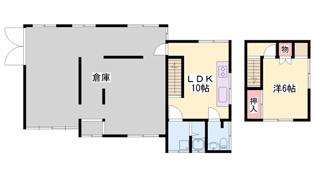 東海道・山陽新幹線 相生駅(兵庫) 徒歩40分 2階建 築55年