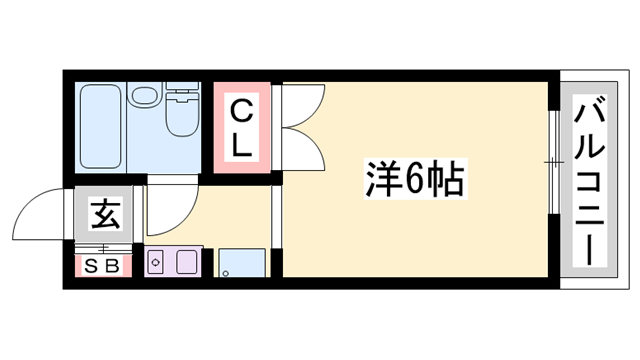 MTビル(ワンルーム/4階)の間取り写真