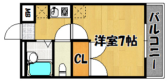 SIALU(1K/1階)の間取り写真