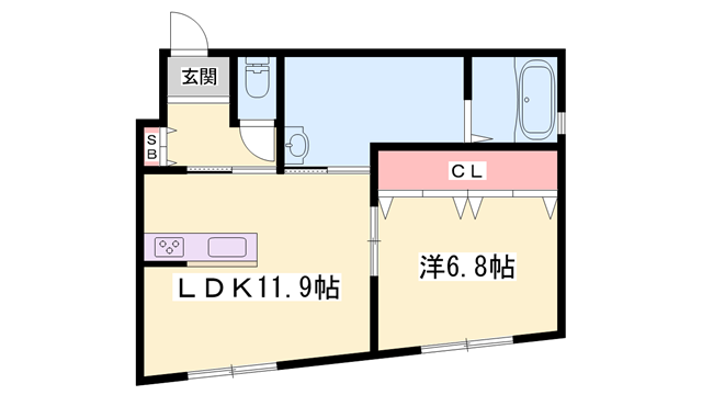 KENTO SUEHIRO(1LDK/2階)の間取り写真