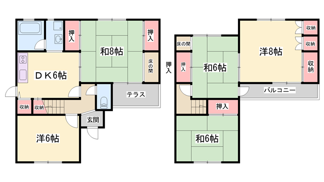 山陽本線 加古川駅 徒歩19分 2階建 築52年
