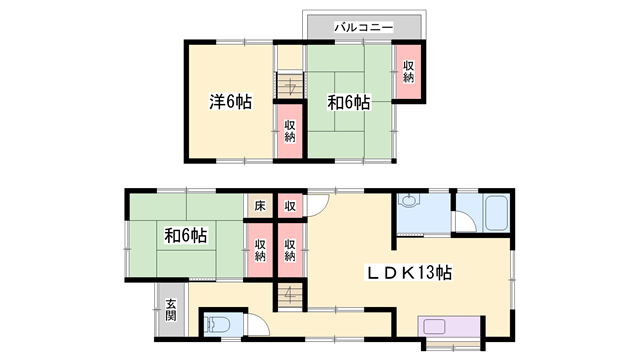 山陽本線 宝殿駅 徒歩10分 2階建 築47年