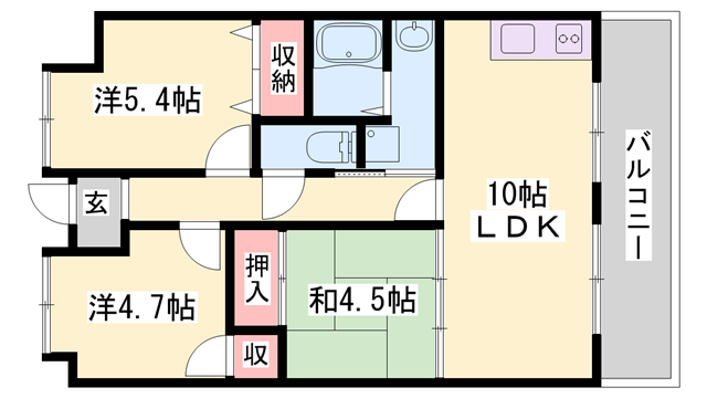 ロイヤルグレース(3LDK/2階)の間取り写真