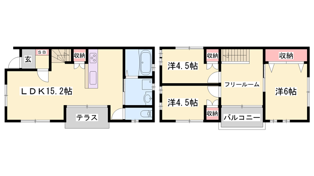 山陽電気鉄道網干線 夢前川駅 徒歩13分 2階建 築14年(3LDK)の間取り写真