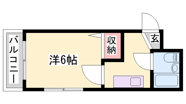 サンアートビル21(1K/3階)の間取り写真