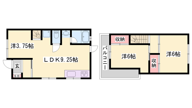 山陽本線 曽根駅(兵庫) 徒歩13分 2階建 築54年