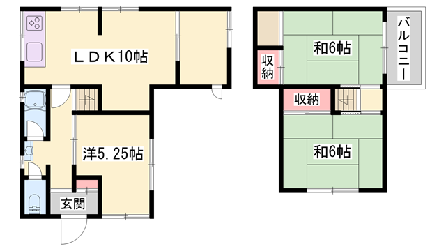 山陽本線 宝殿駅 徒歩16分 2階建 築54年