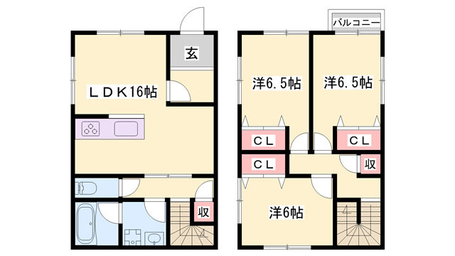 姫新線 播磨高岡駅 徒歩18分 2階建 築3年