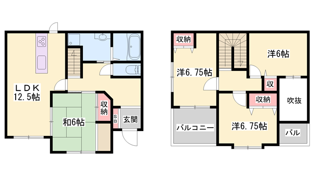 神戸電鉄粟生線 小野駅(兵庫) 徒歩26分 2階建 築25年
