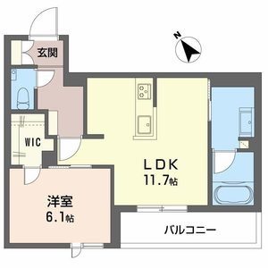 ラ ピエノ(1LDK/3階)の間取り写真