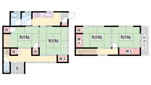 山陽電気鉄道本線 山陽曽根駅 徒歩7分 2階建 築42年