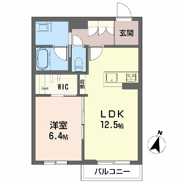 グランメゾン小野(1LDK/1階)の間取り写真