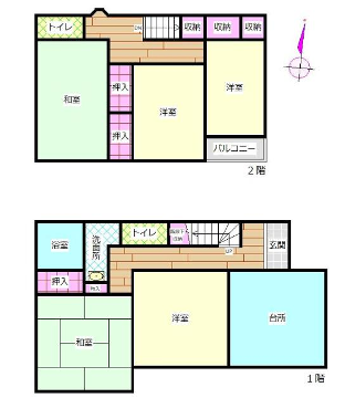 山陽本線 網干駅 徒歩35分 2階建 築36年
