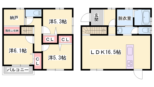 山陽本線 網干駅 徒歩39分 2階建 築1年