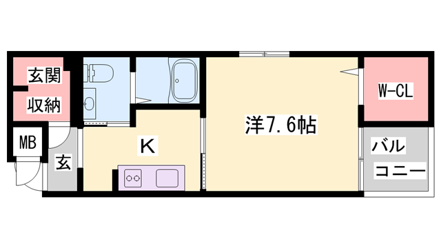 エクセル神屋町(1K/3階)の間取り写真