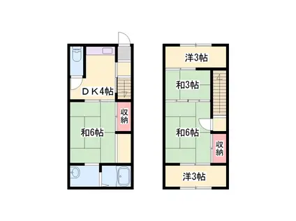 池田アパート 南棟西(5DK/2階)の間取り写真