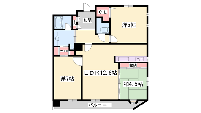 プレステージ姫路駅前センタープレイス(3LDK/10階)の間取り写真