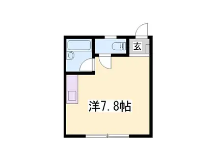 シティパル(ワンルーム/1階)の間取り写真