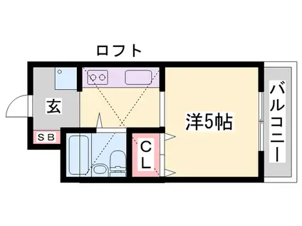 メゾン春Ⅲ番館(ワンルーム/4階)の間取り写真