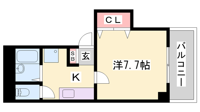 クレアトゥールOTSUKA(1K/3階)の間取り写真