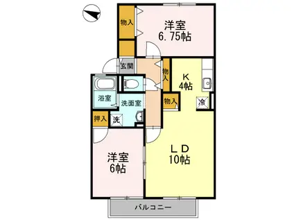 南海電鉄泉北線 深井駅 徒歩23分 2階建 築31年(2LDK/1階)の間取り写真