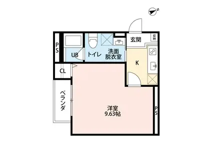 南海電鉄南海本線 諏訪ノ森駅 徒歩5分 2階建 築10年(1K/1階)の間取り写真