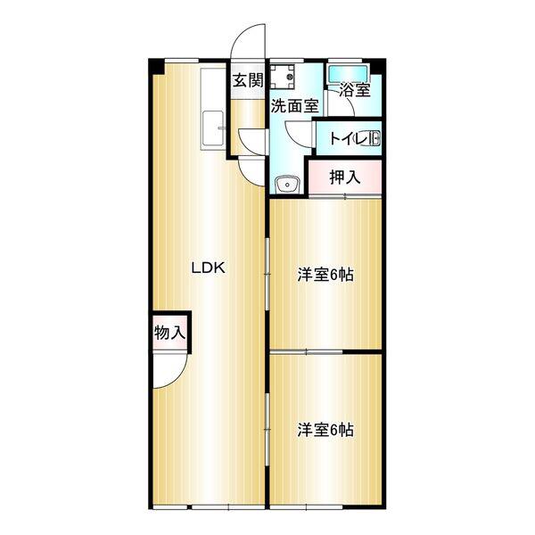 一明マンション(3LDK/3階)の間取り写真