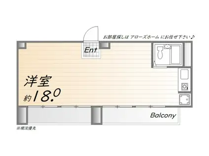阪神電鉄本線 元町駅(阪神) 徒歩4分 8階建 築30年(ワンルーム/8階)の間取り写真