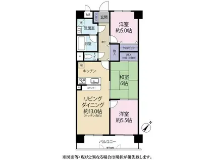 エトワール・ヴィラ神戸(3LDK/1階)の間取り写真