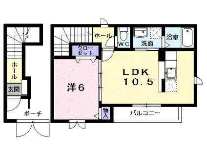 アン・ソレイエⅡ(1LDK/2階)の間取り写真