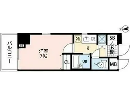 アイル秋葉原イースト(1K/5階)の間取り写真