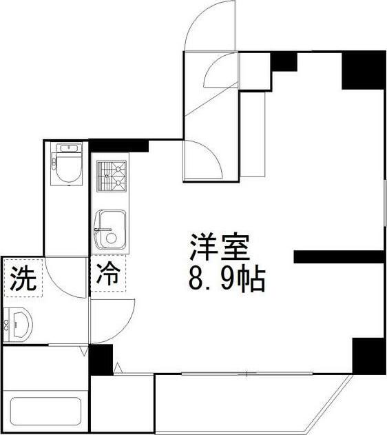 EPガーデン緑(ワンルーム/3階)の間取り写真