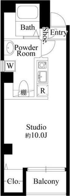 ラコルタ上野(ワンルーム/4階)の間取り写真