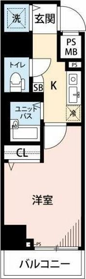 マイナビSTAY小伝馬町(1K/10階)の間取り写真