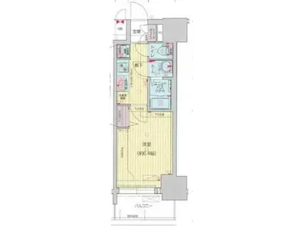 プレサンス新栄アーバンフロー(1K/3階)の間取り写真