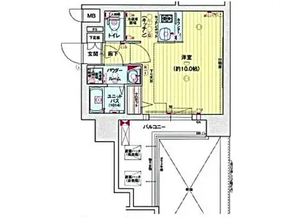 プレサンス錦ラウム(ワンルーム/3階)の間取り写真