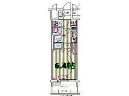 プレサンスTHE新栄(1K/5階)の間取り写真
