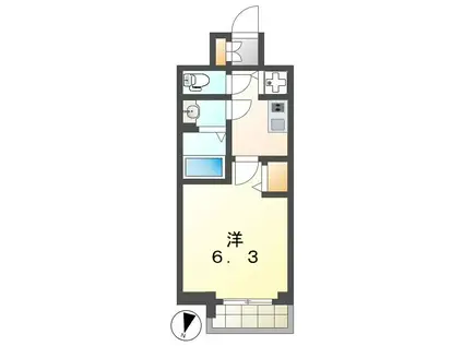 プレサンス丸の内城雅(1K/9階)の間取り写真
