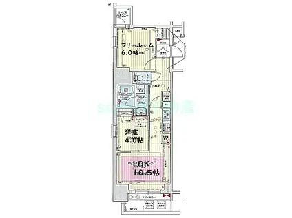 プレサンスTHE久屋大通レジェンド(2LDK/7階)の間取り写真