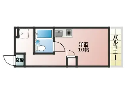 OMレジデンス柏原2(ワンルーム/3階)の間取り写真