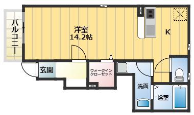 ソフィアコート(1K/1階)の間取り写真
