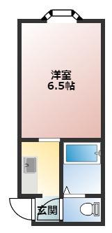 ラ・コート喜志 B棟(1K/4階)の間取り写真