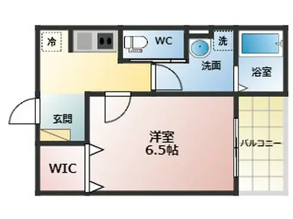 FSTYLE東新町2号館(1K/1階)の間取り写真