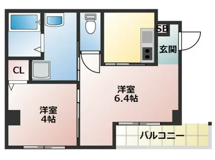 エヌエムトラントキャトフ(1LDK/3階)の間取り写真