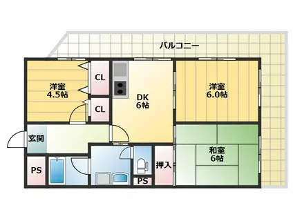 メゾンプレミール(3DK/2階)の間取り写真