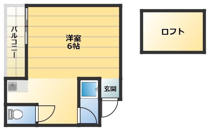 インタースペース松本1番館(ワンルーム/3階)の間取り写真