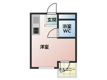 プレアール古市駅前(ワンルーム/2階)の間取り写真