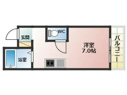 レイナ・ピノ道明寺(ワンルーム/3階)の間取り写真