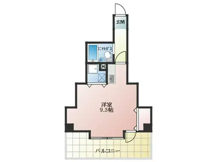 ハイネス石川(ワンルーム/6階)の間取り写真